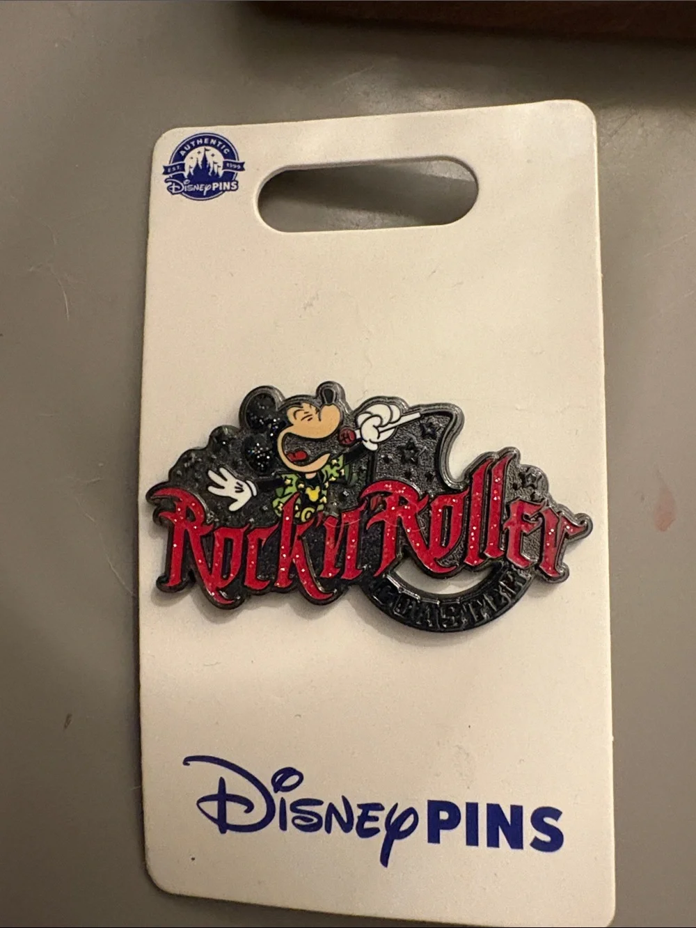 Disney Rock n' Roller Coaster Mickey Enamel Pin